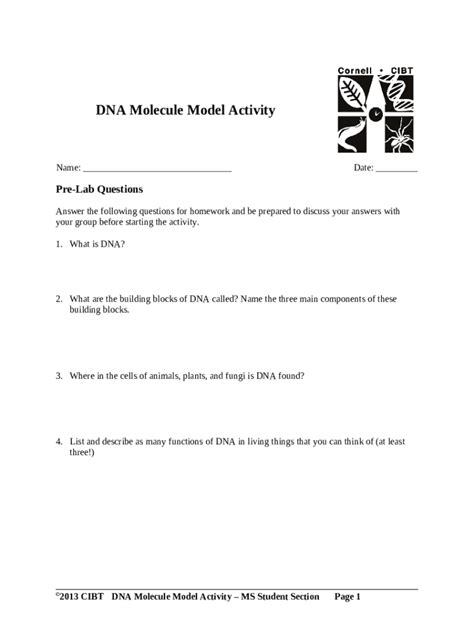 Solved Pre Lab Questions History Of Dna Discovery Doc Template Pdffiller