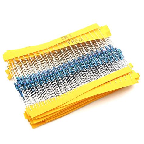 600pcsset 30 Kinds 14w Resistance 1 Metal Film Resistor Pack