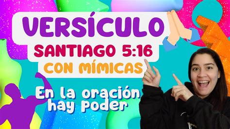 📖 VersÍculo Para NiÑos Santiago 5 16 💪 🙏 PequeÑos Vencedores ️ Youtube