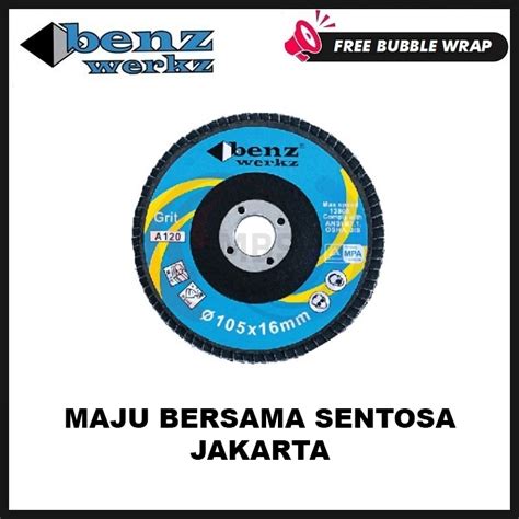 Jual MBS BENZ FLAP DISC 4 Inch Grit Grade 60 Amplas Susun Gurinda