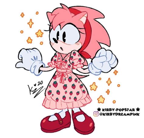 Twitter Amy Rose Rosé Fanart Amy The Hedgehog