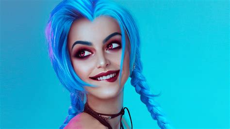 3840x2160 Jinx League Of Legends Cosplay 4k Hd 4k Wallpapers Images