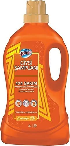 Bingo Giysi Şampuanı Canlandırıcı Etki 3 lt Fiyatları Özellikleri ve