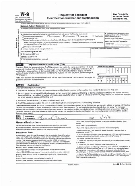 Blank W 9 Form Printable Free