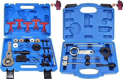 Yuesstloo 28pcs Camshaft Crankshaft Engine Timing Tool Kit Camshaft Timing Belt