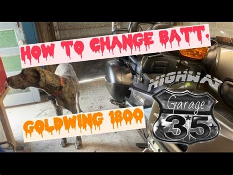 How To Change Battery In A Honda Goldwing Youtube