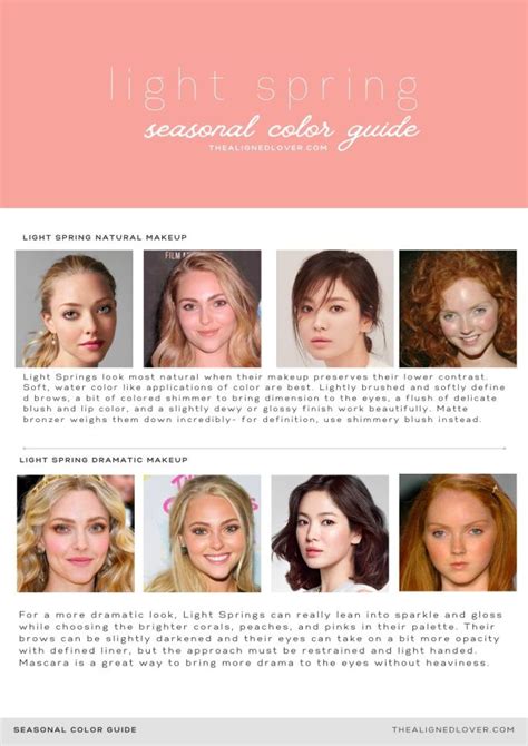 Guide To The Light Spring Seasonal Color Palette The Aligned Lover