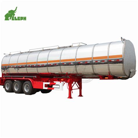 Tanker Trailer 45m3 Light Duty Aluminium Alloy Liquid Oil Fuel Tank Trailer China Aluminum