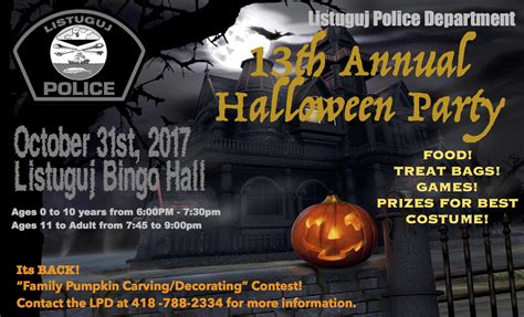 Listuguj Police Department 13th Annual Halloween Party - Listuguj Mi ...