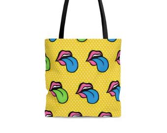 Pop Art Tote Bag Etsy