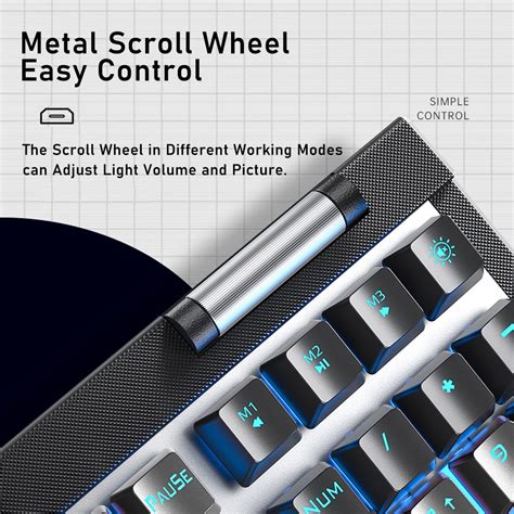 AULA F3050 2 4G Wired Dual Mode 108 Key Gaming Mechanical Keyboard Cool