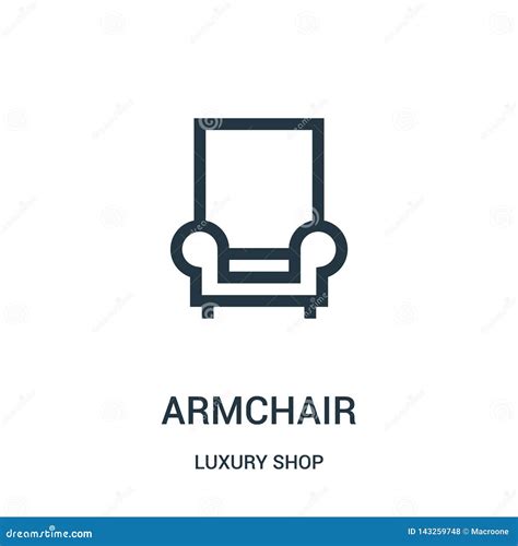 Armchair Icon Vector From Luxury Shop Collection Thin Line Armchair