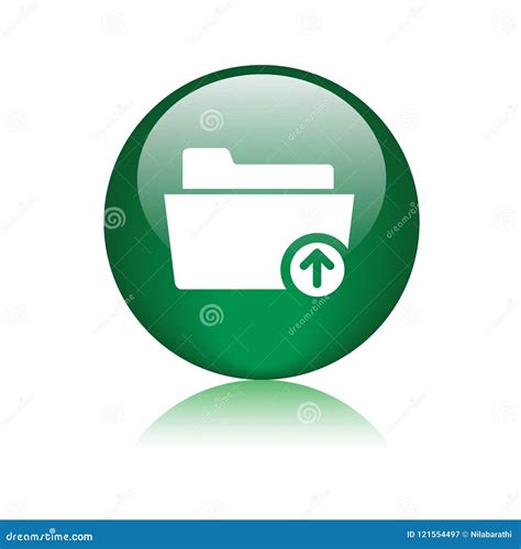 Upload Folder Icon Stock Illustration Illustration Of Documents