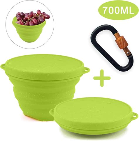 Hootracker Silicone Collapsible Bowl Camping Bowl Collapsible Portable