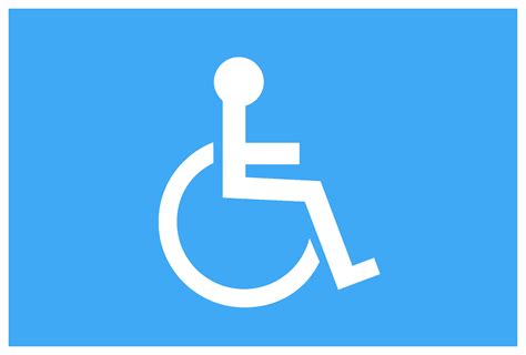 Handicapped Wheelchair And Hearing Impaired Clipart