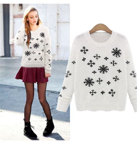 Fashion O Neck Long Sleeve Knitted Pullover Jumper Sweater Knitwear On