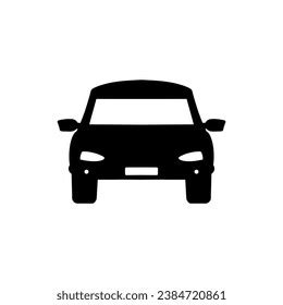 Car Icon Outline Black Silhouette Isolated Stock Vector (Royalty Free ...