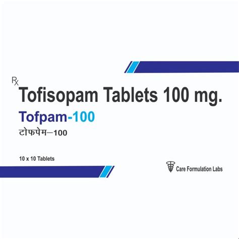 Tofisopam 100 Mg Tablet at Rs 360/stripe | Tofisopam Tablets in New ...