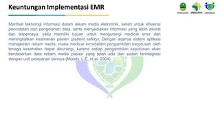 Pengertian Simrs Dan E Mr Rekam Medis Elektronik Pptx