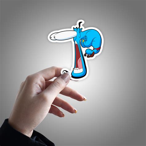 Aladdin Shocked Genie Sticker – stickermirchi.com