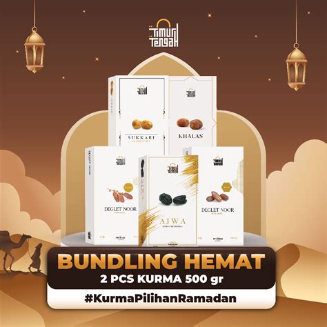 Jual Timur Tengah Bundling Hemat Paket Kurma Gr Ajwa Sukari