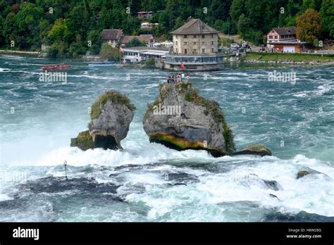 Waterfall Of The River Rhein Neuhausen Hi Res Stock Photography And