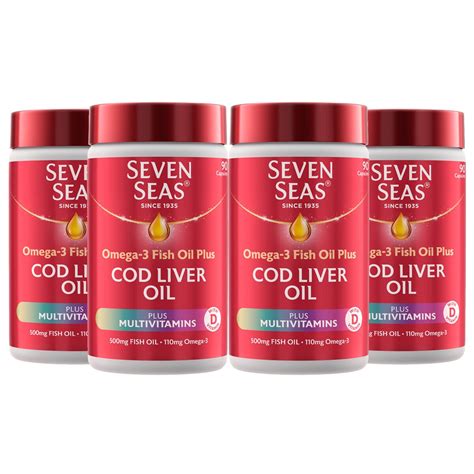 Seven Seas Cod Liver Oil Plus Multivitamins 4 X 90 Capsules