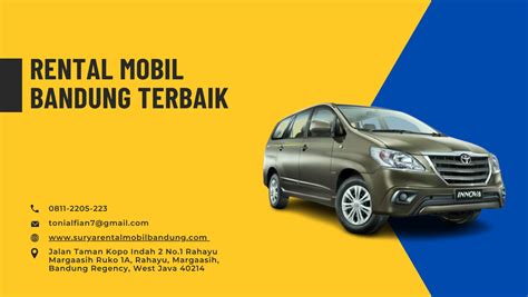 Rekomendasi Rental Mobil Bandung Terbaik