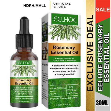 Eelhoe 30ml Rosemary Hair Growth Essential Oil Prevent Hair Loss Nourish Scalp Strengthen Hair