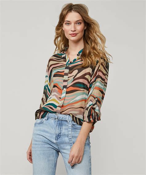 SUMMUM BLOUSE LANGE MOUW