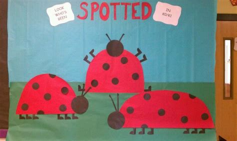 My Take On The Ladybug Bulletin Board Look Whos Been Spotted In K0k1 Ladybug Bulletin