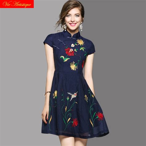 Cheongsam Qipao Chinese Dress Robe Chinoise Modern Dresses Slim Fit