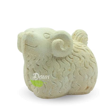 Limestone Sheep Statue Daun Gift