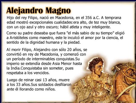 Biografias: Alejandro Magno Biografia de