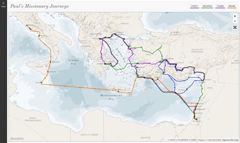 Paul's Missionary Journeys — Information is Beautiful Awards