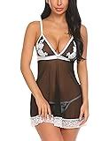 Amazon Pintimi Women Lingerie Patchwork Sleepwear Lace Babydoll