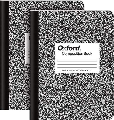 Ischolar Black And White Marble Composition Book 100