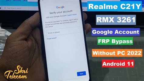 Realme C Y Rmx Google Account Frp Bypass Without Pc Shri