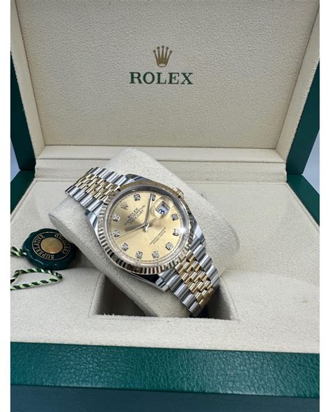 Rolex Datejust 36 Mm Aur Otel Ref 126233 Champagne Diamond Jubilee