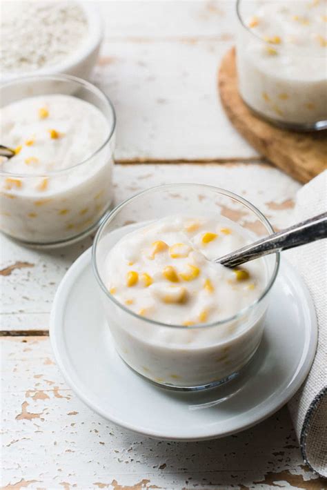 Ginataang Mais Filipino Coconut Rice Pudding With Corn Kitchen