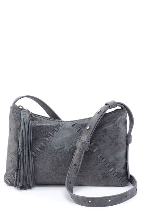 Hobo International Paulette Small Leather Crossbody Bag In Gray Lyst