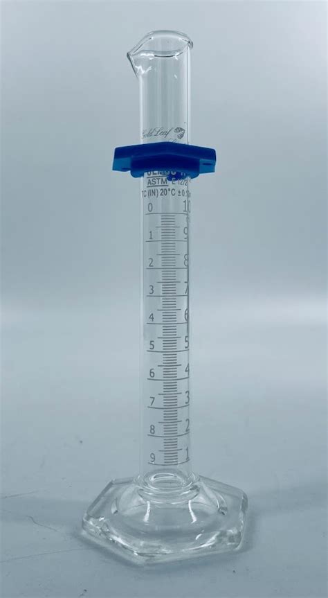 10ml Graduated Cylinder Glass Cylinder Goldleaf Scientific Glass 10ml Graduated Cylinder