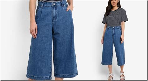 Denim Culottes For That Casual Retro Flare Denim Culottes Casual