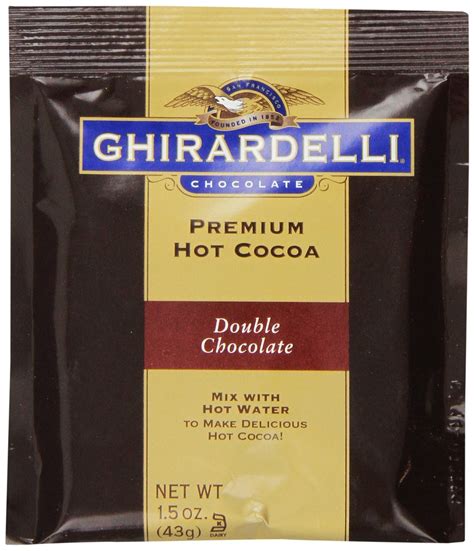 Ghirardelli Premium Hot Cocoa Double Chocolate 15 Single Serve