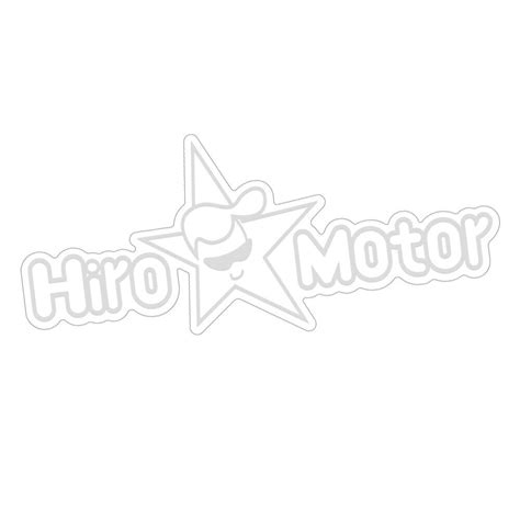 hiro motor heritage series clear die cut sticker