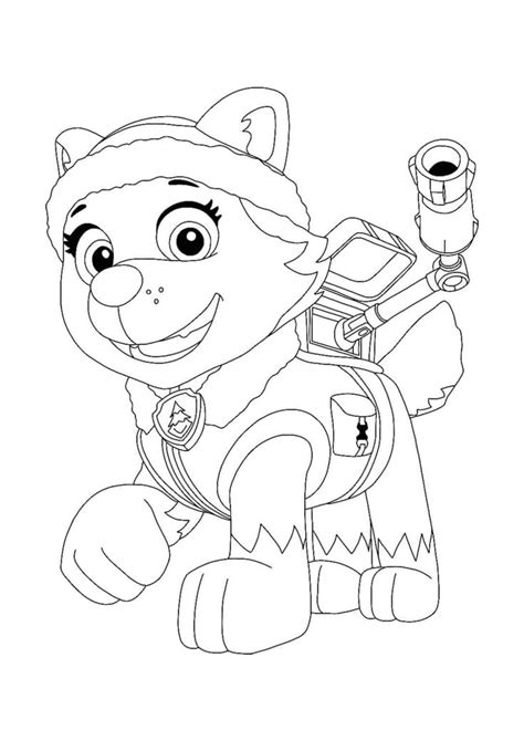 Paw Patrol Everest Coloring Pages - 4 Free Printable Coloring Sheets ...