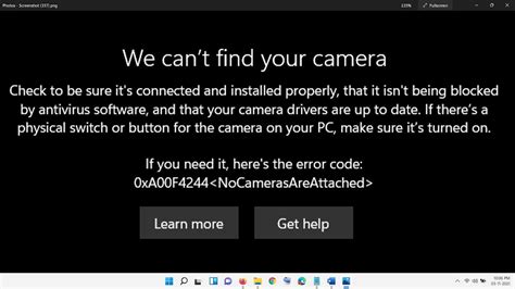 Windows Fix Camera Error Code Xa F Nocamerasareattached We