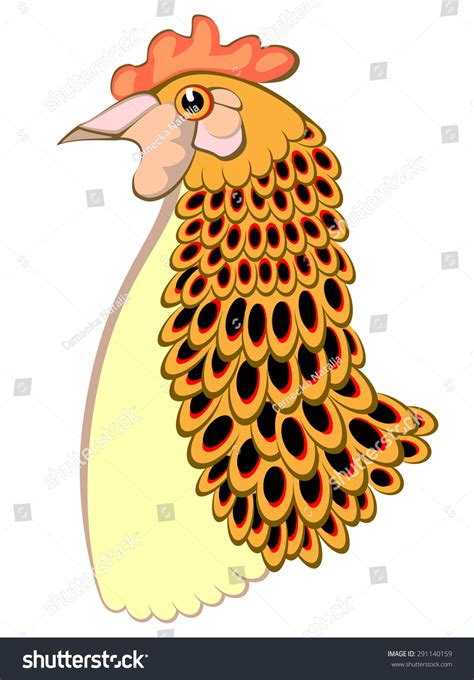 Illustration Chicken Head Vector Cartoon Image Stock Vector (Royalty Free) 291140159