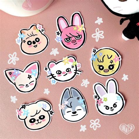 Stray Kids Stickers Skzoo Wolfchan Leebit Dwaekki Etsy