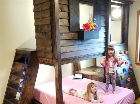 Dad Builds Incredible Tree Fort Inspired Bunk Bed Cottage Life